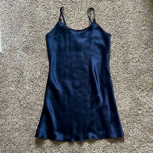 Navy Blue Slip Dress